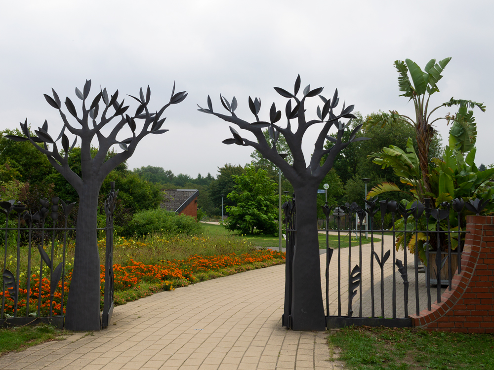 Eingang des Neuen Botanischen Gartens in Kiel